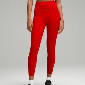 Semi new red lululemon leggings